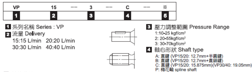 VP-40-2-B-5 TAICIN Hydraulic Variable Vane Pump